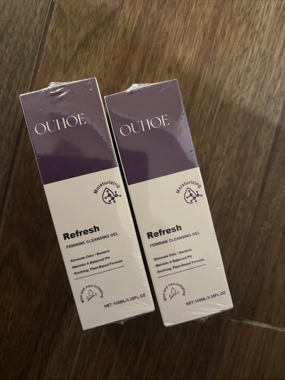 OUHOE Refresh Feminine Cleansing Gel — Purple & White